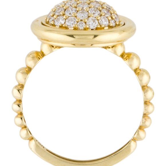 LAGOS 18K YELLOW GOLD 0.70 CTW DIAMOND MERIDIAN CIRCLE RING - Picture 8 of 9